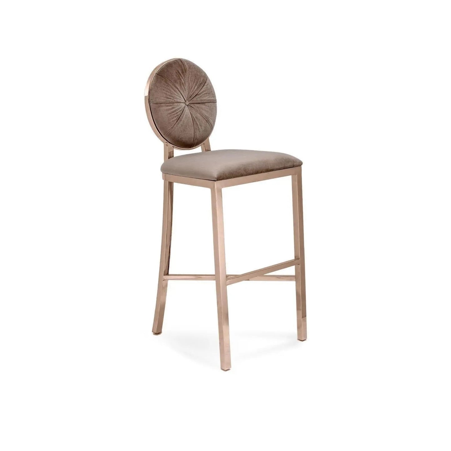 Regina Bar Stool in Rose Gold