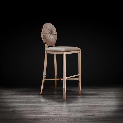 Regina Bar Stool in Rose Gold