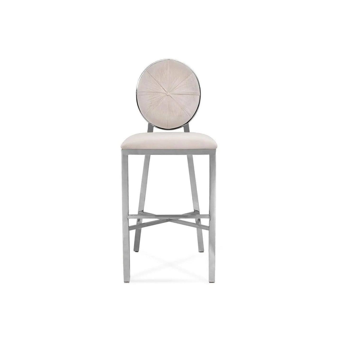 Regina Silver Beige Counter Stool
