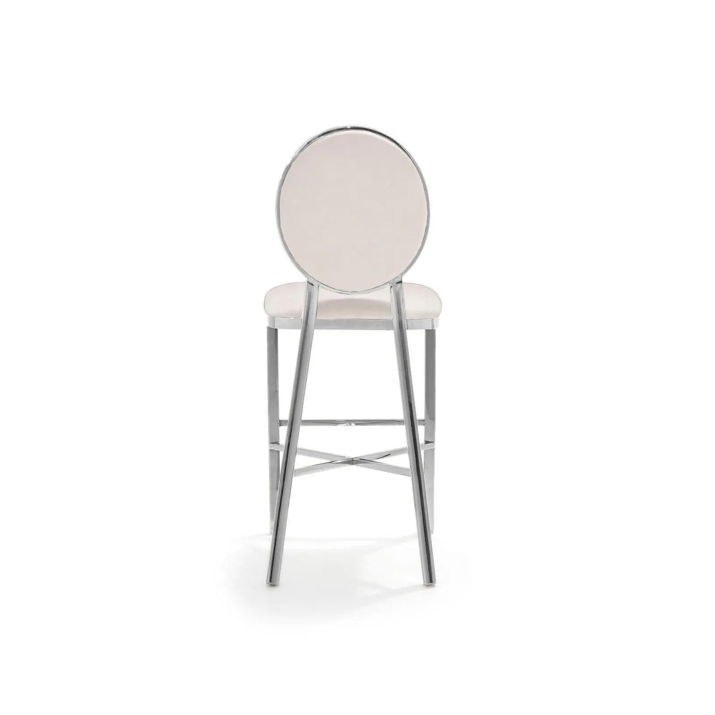 Regina Counter Stool | Polished Silver