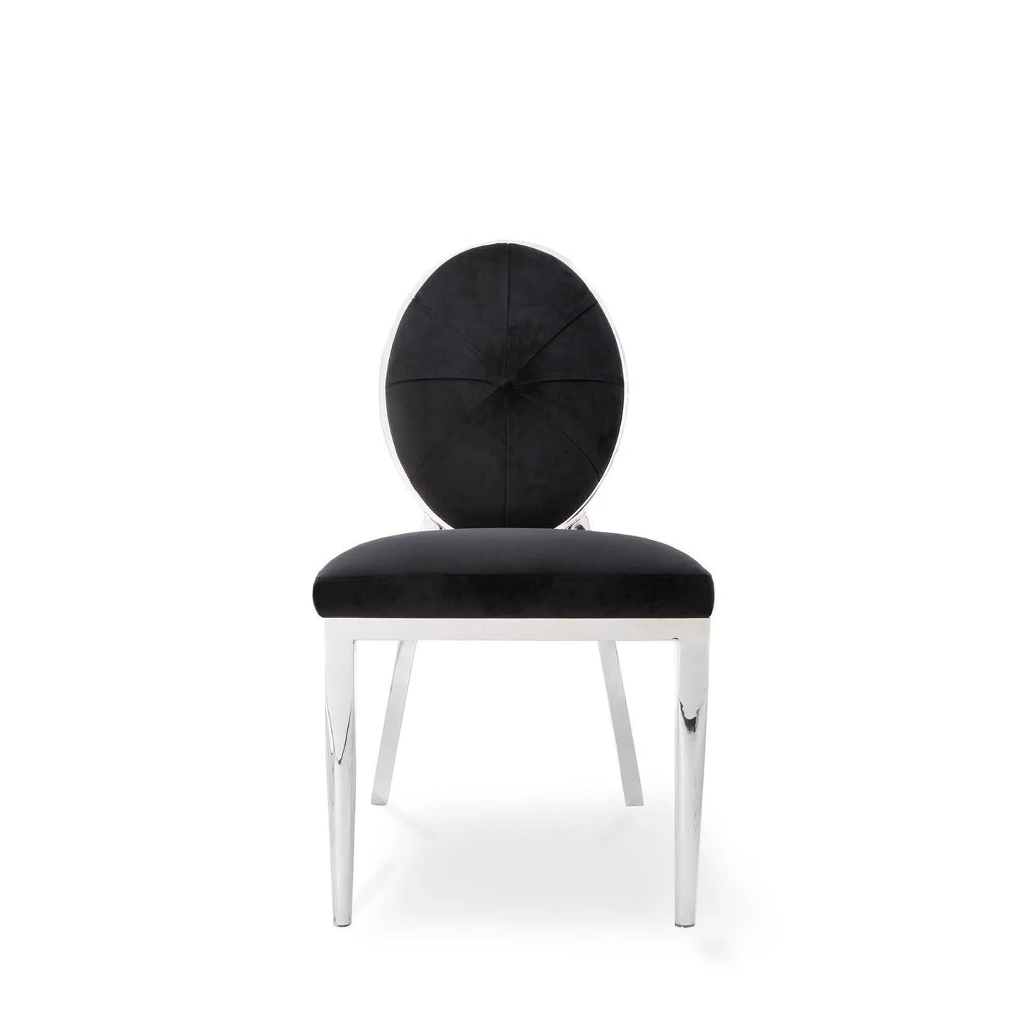 Regina Silver Black Dining Chair