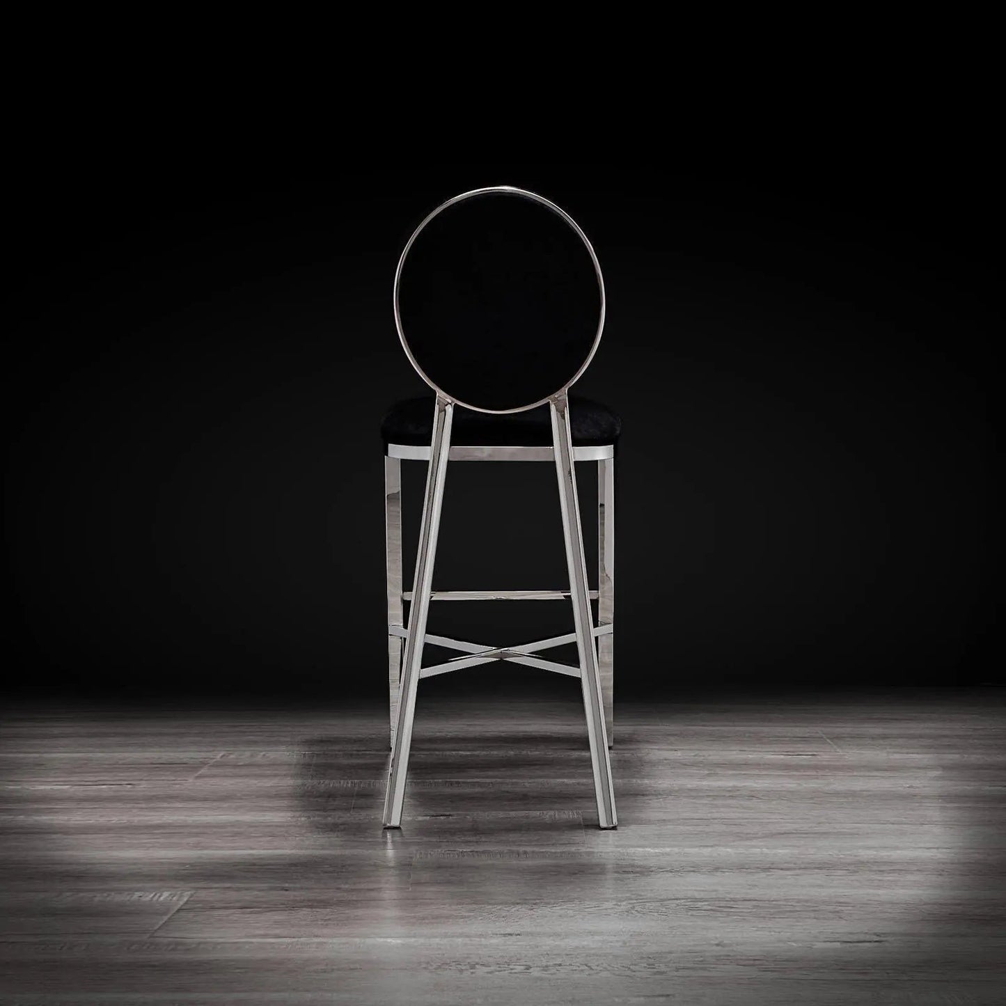 Regina Counter Stool | Polished Silver