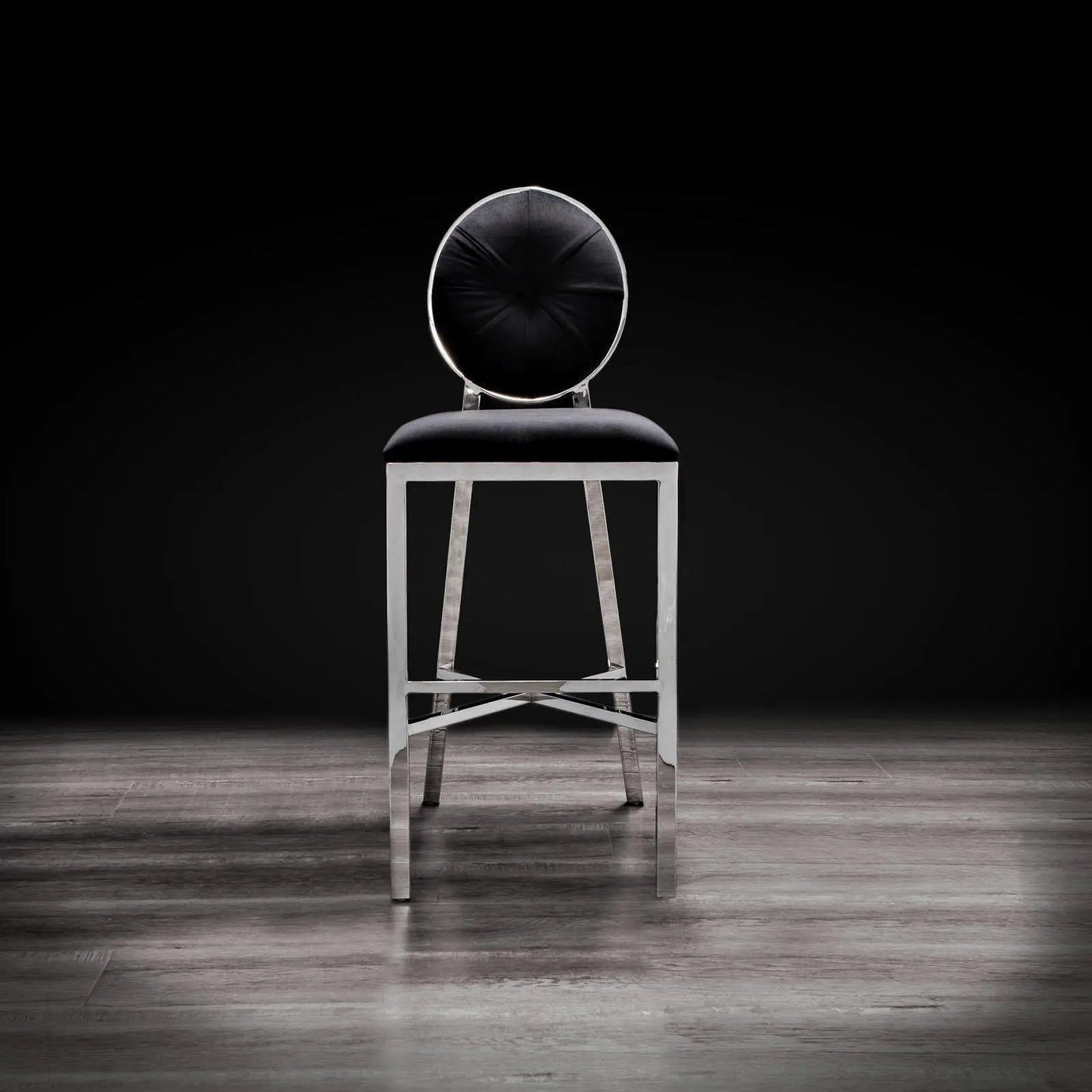 Regina Counter Stool | Polished Silver