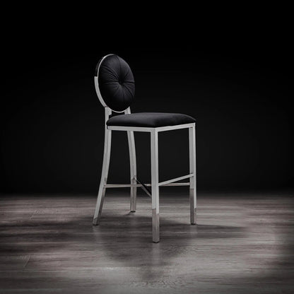 Regina Counter Stool | Polished Silver