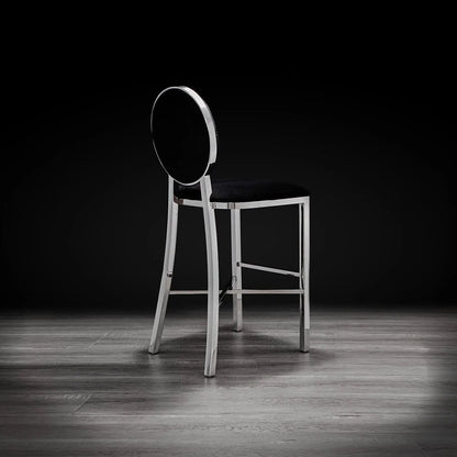 Regina Counter Stool | Polished Silver