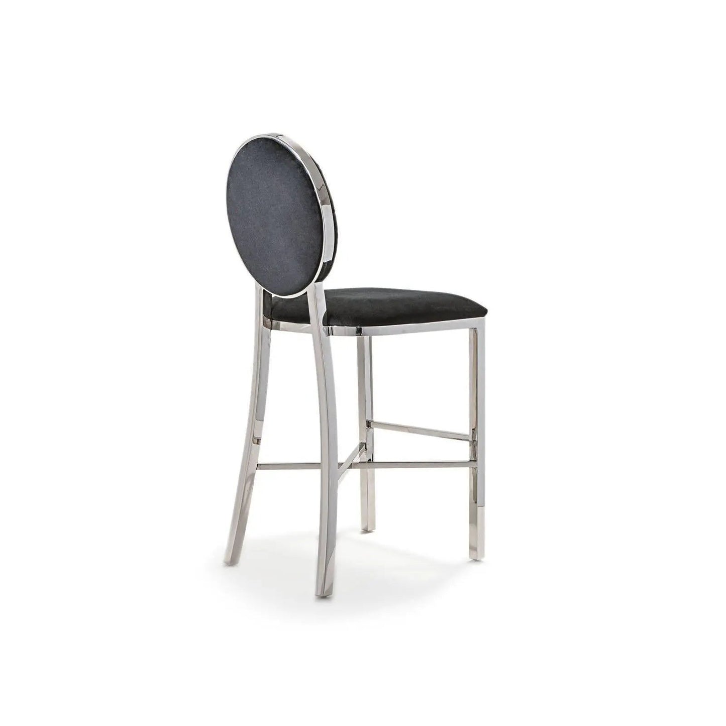 Regina Counter Stool | Polished Silver