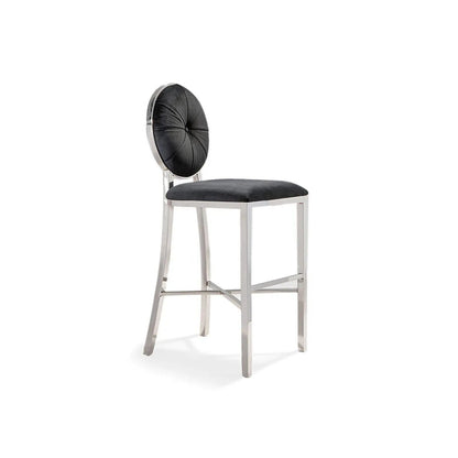Regina Counter Stool | Polished Silver