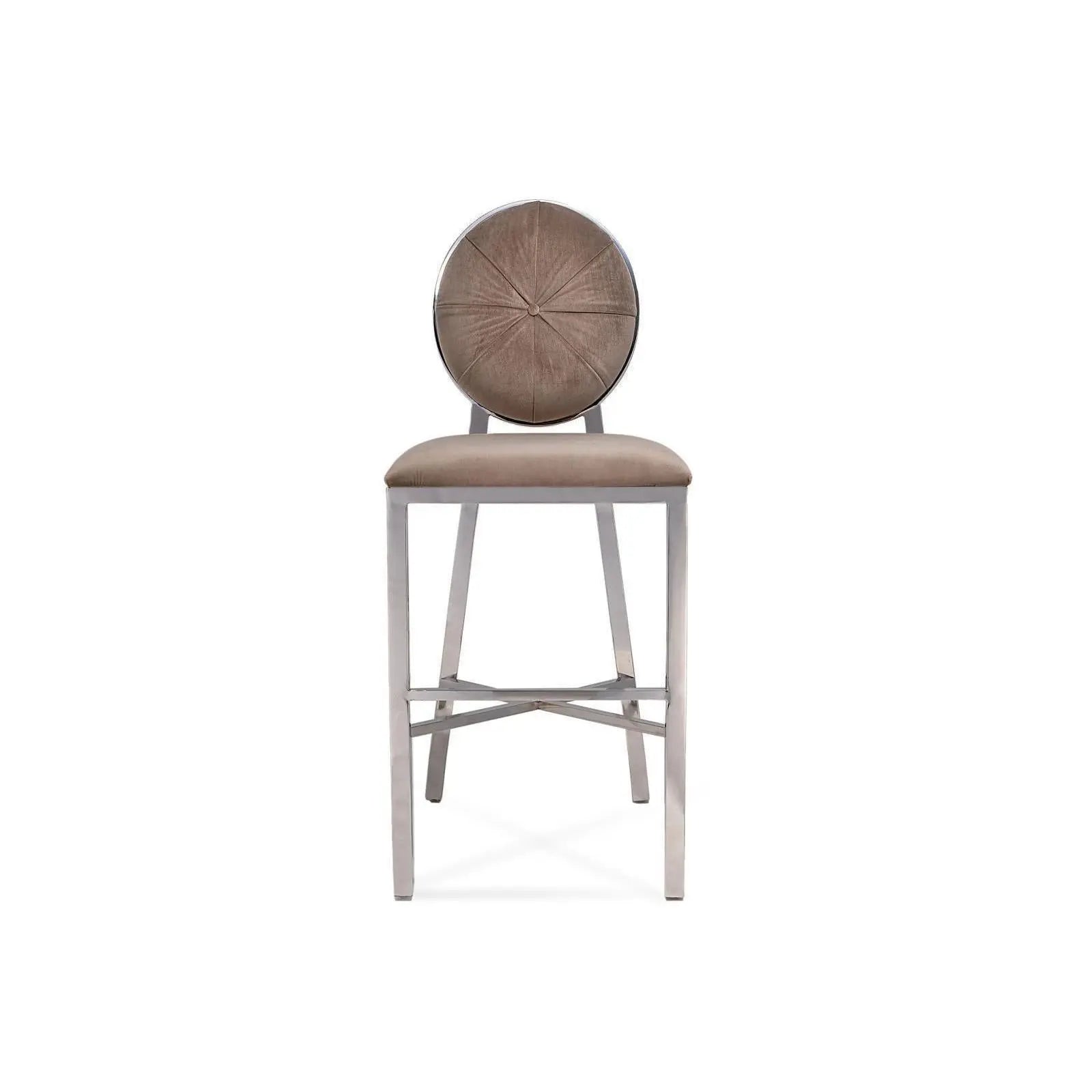 Regina Silver Taupe Counter Stool