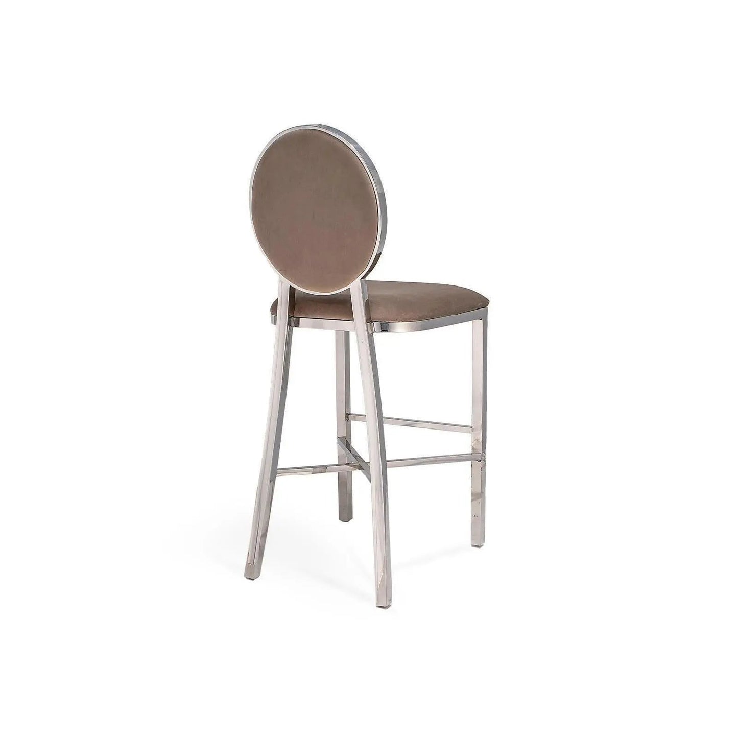 Regina Counter Stool | Polished Silver