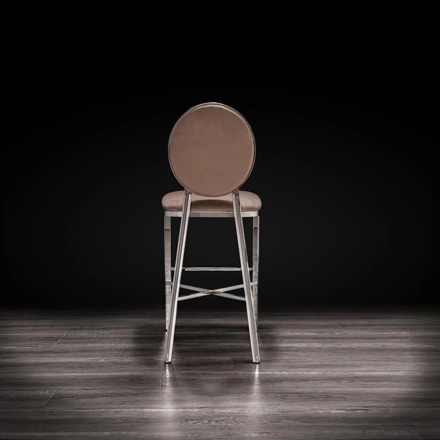 Regina Counter Stool | Polished Silver