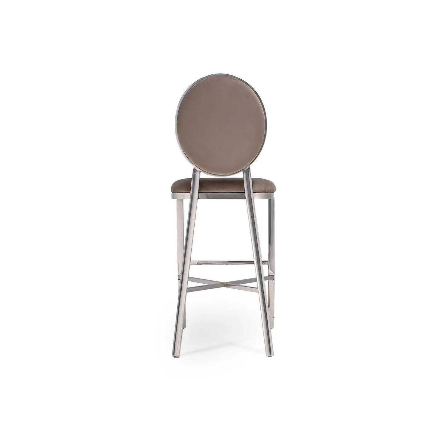 Regina Counter Stool | Polished Silver