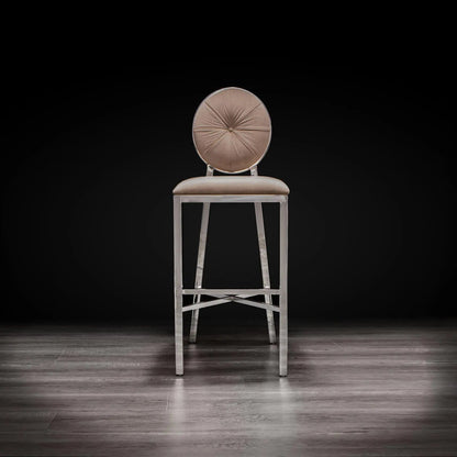 Regina Silver Bar Stool – Modern Style