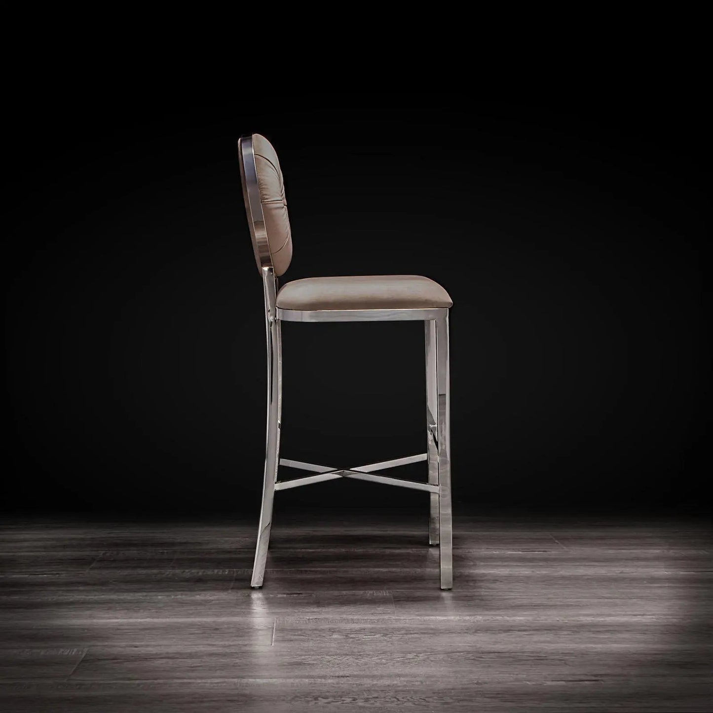 Regina Silver Bar Stool – Modern Style