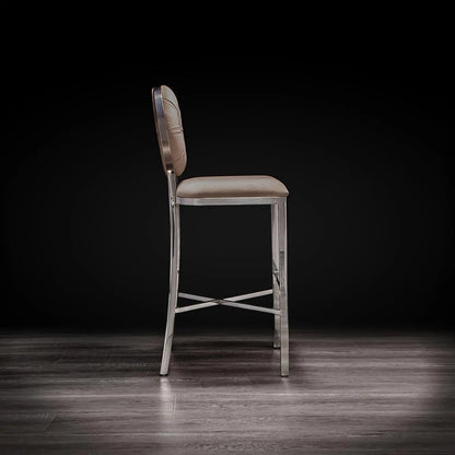 Regina Silver Bar Stool – Modern Style