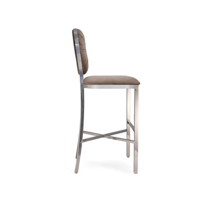 Regina Silver Bar Stool – Modern Style