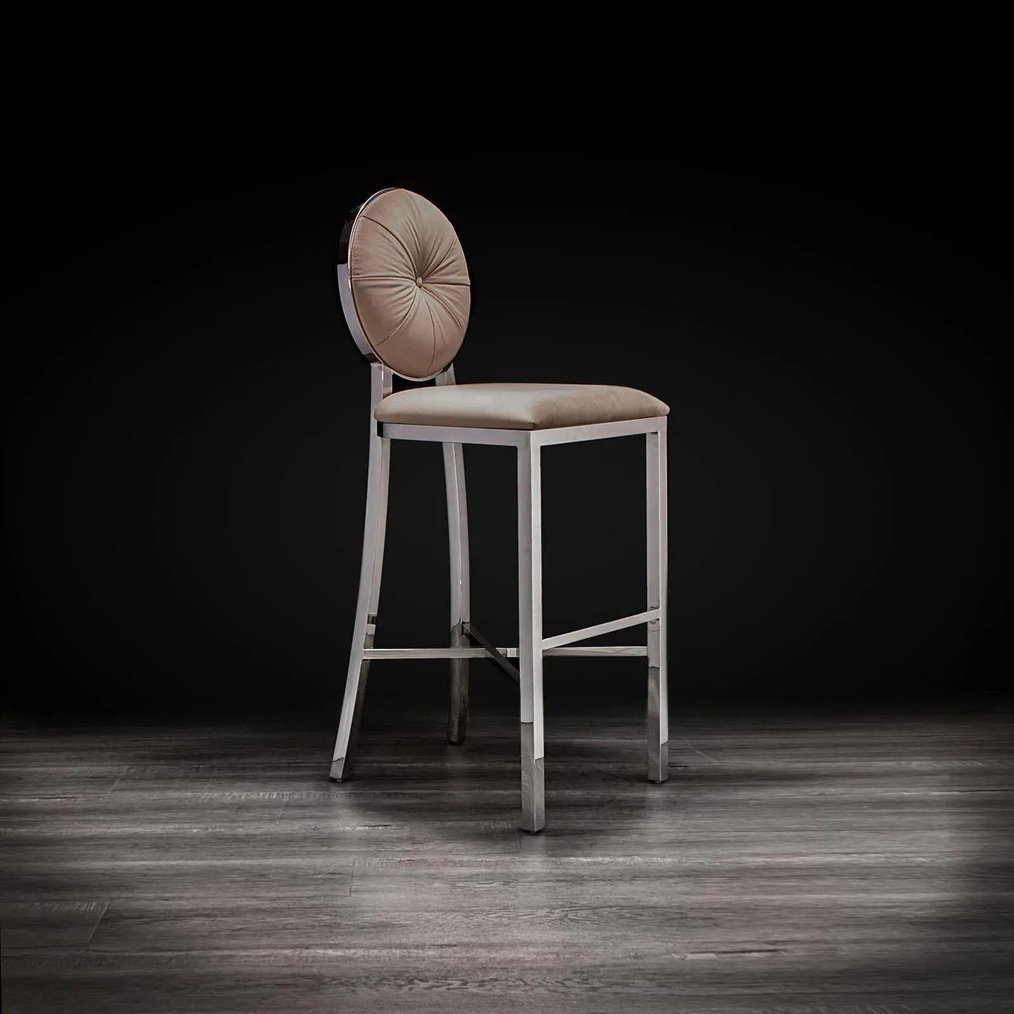 Regina Silver Bar Stool – Modern Style