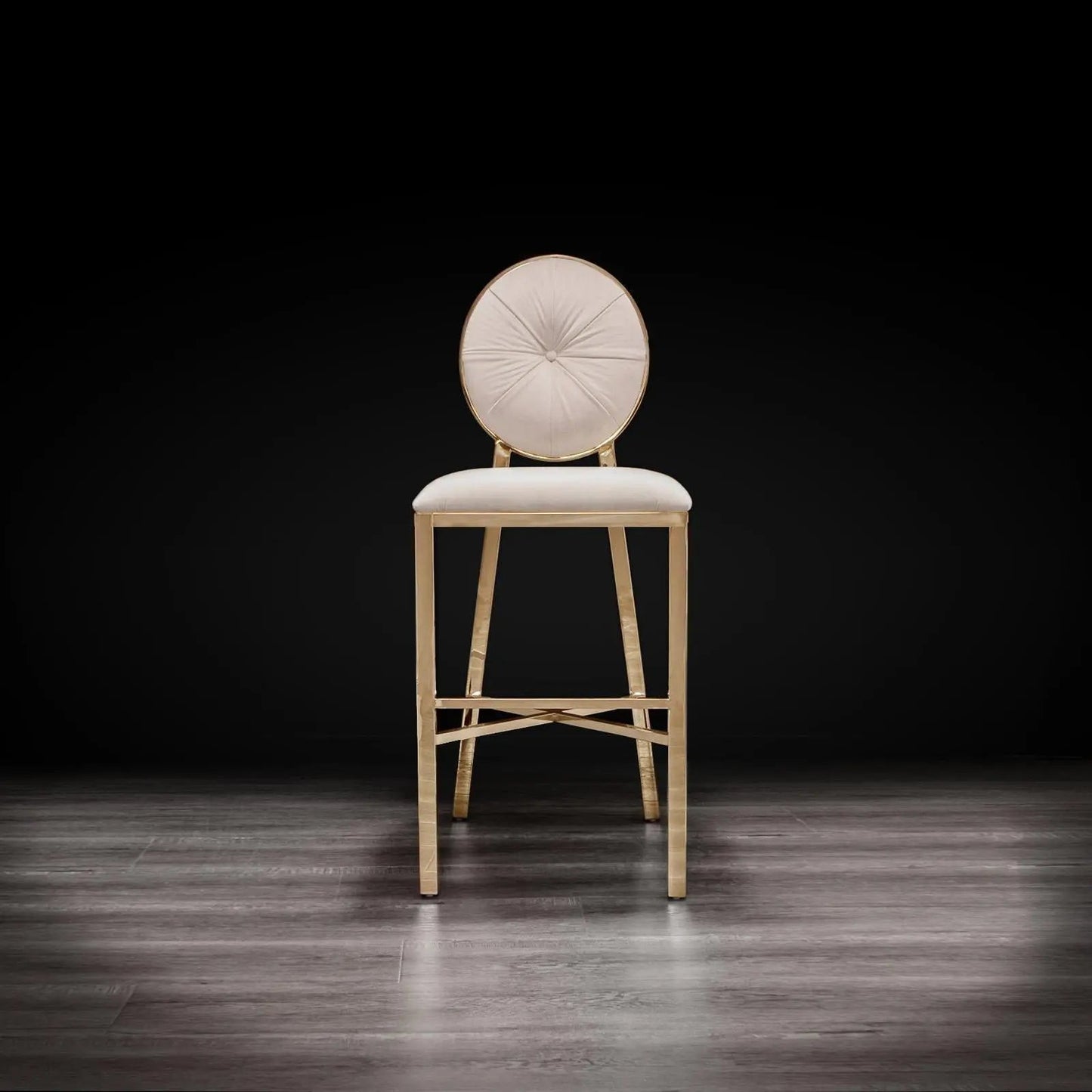 Regina Counter Stool – Rose Gold Accent