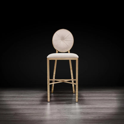 Regina Counter Stool – Rose Gold Accent