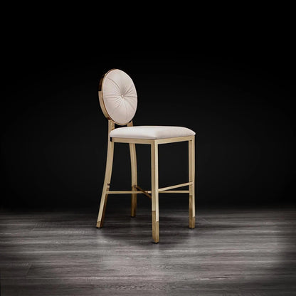 Regina Counter Stool – Rose Gold Accent