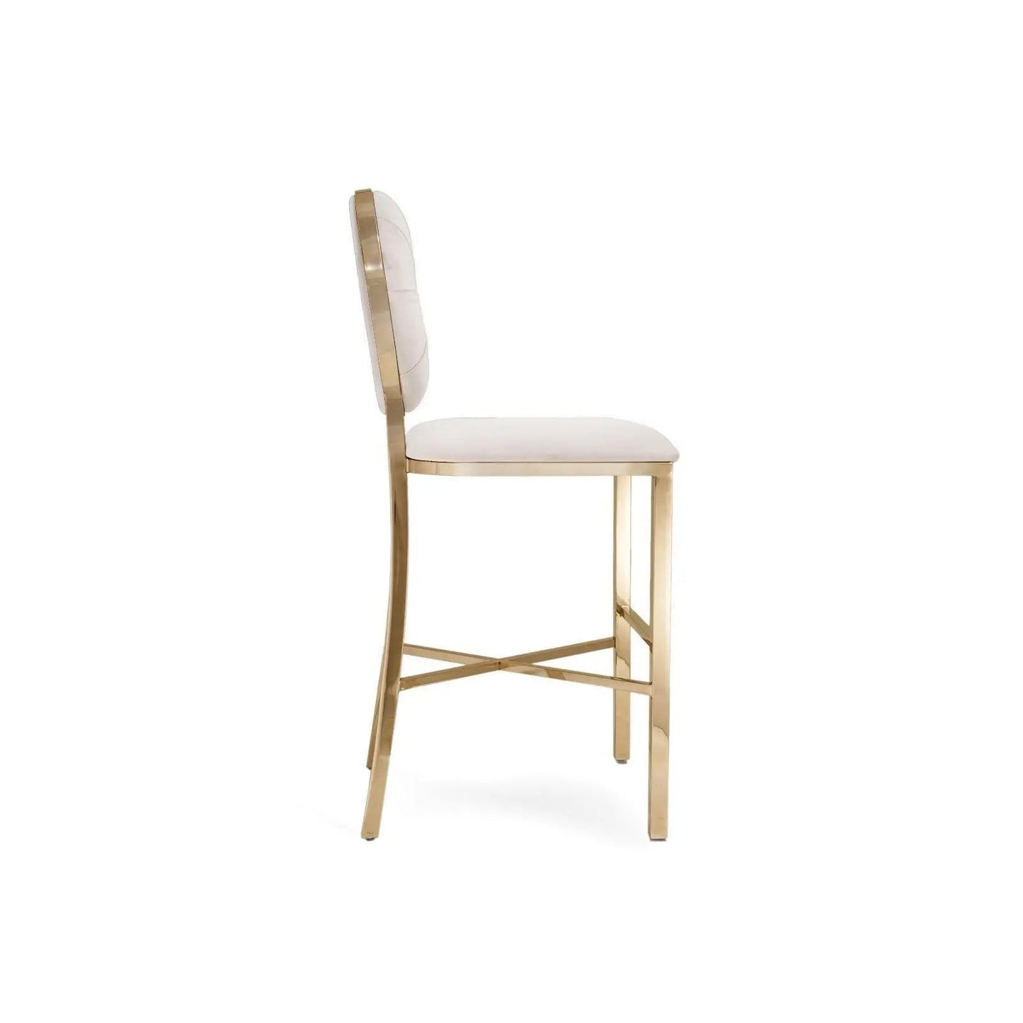 Regina Counter Stool – Rose Gold Accent