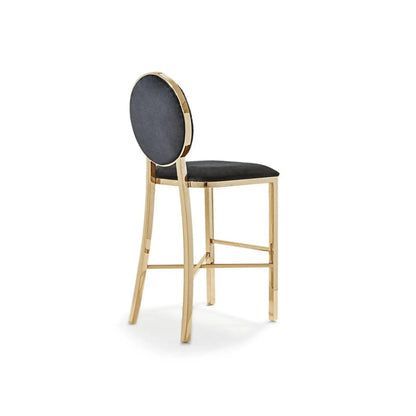 Regina Counter Stool – Rose Gold Accent