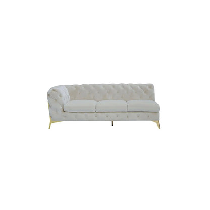 Regina LAF Sofa Chaise Sectional – Gold Base Edition