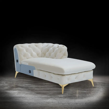 Regina LAF Sofa Chaise Sectional – Gold Base Edition