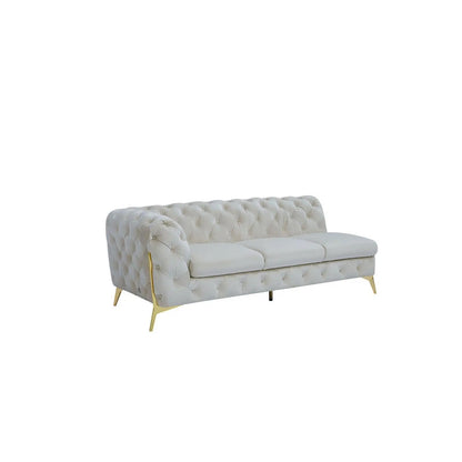 Regina LAF Sofa Chaise Sectional – Gold Base Edition