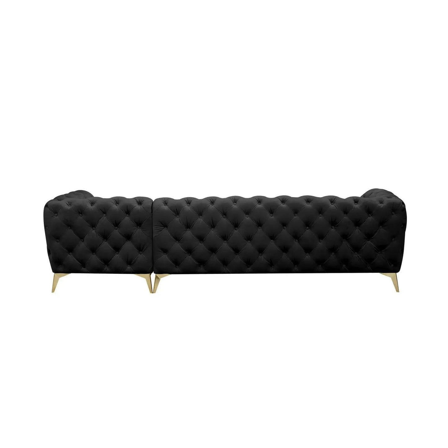 Regina LAF Sofa Chaise Sectional – Gold Base Edition