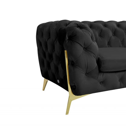 Regina LAF Sofa Chaise Sectional – Gold Base Edition