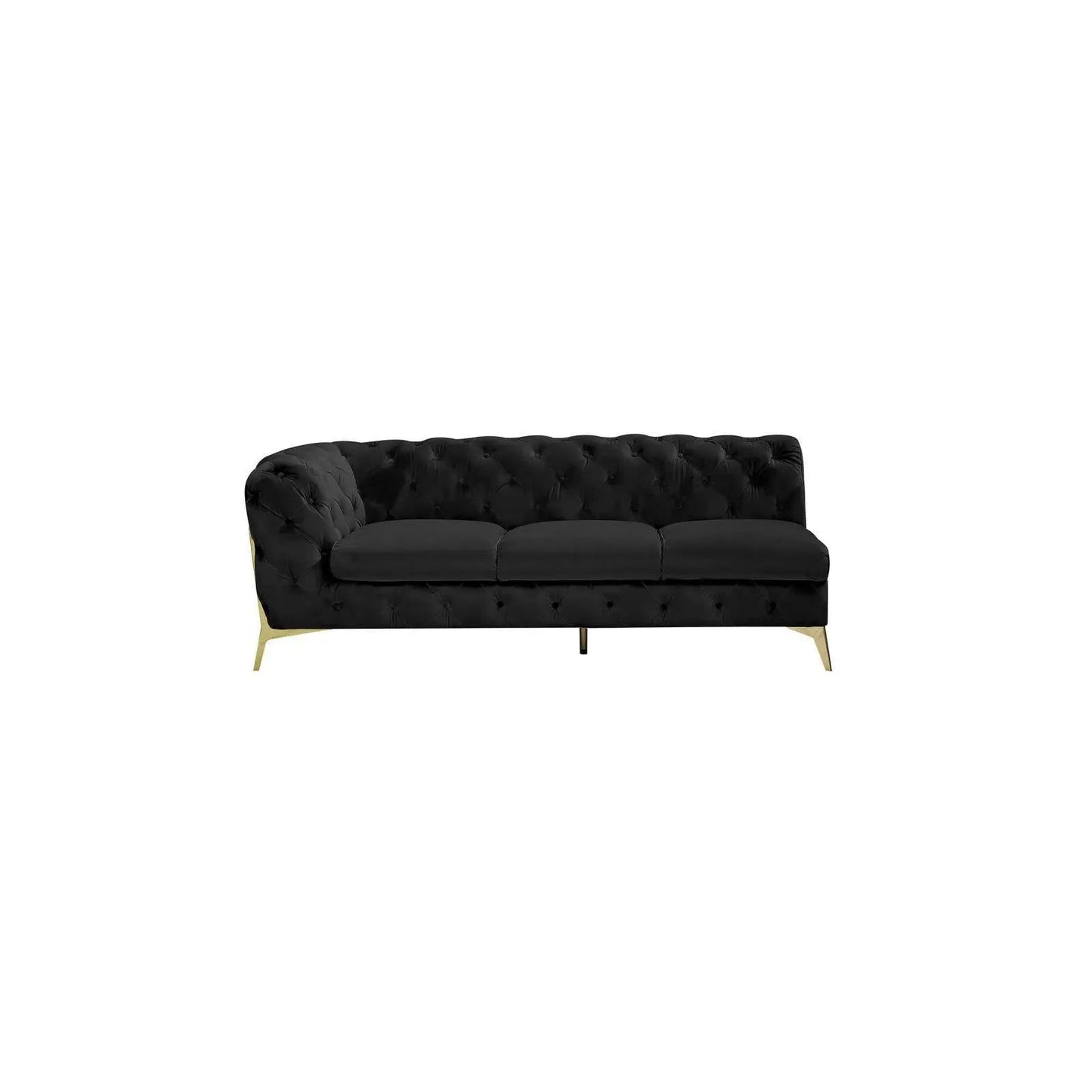 Regina LAF Sofa Chaise Sectional – Gold Base Edition
