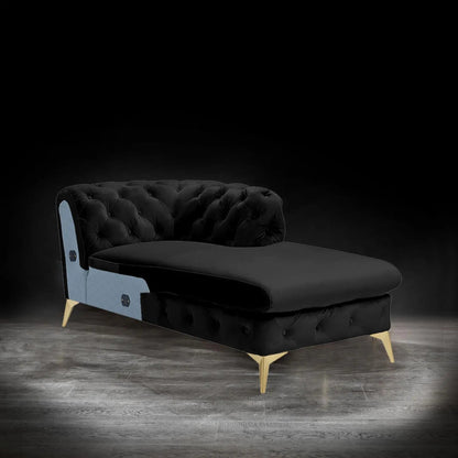 Regina LAF Sofa Chaise Sectional – Gold Base Edition