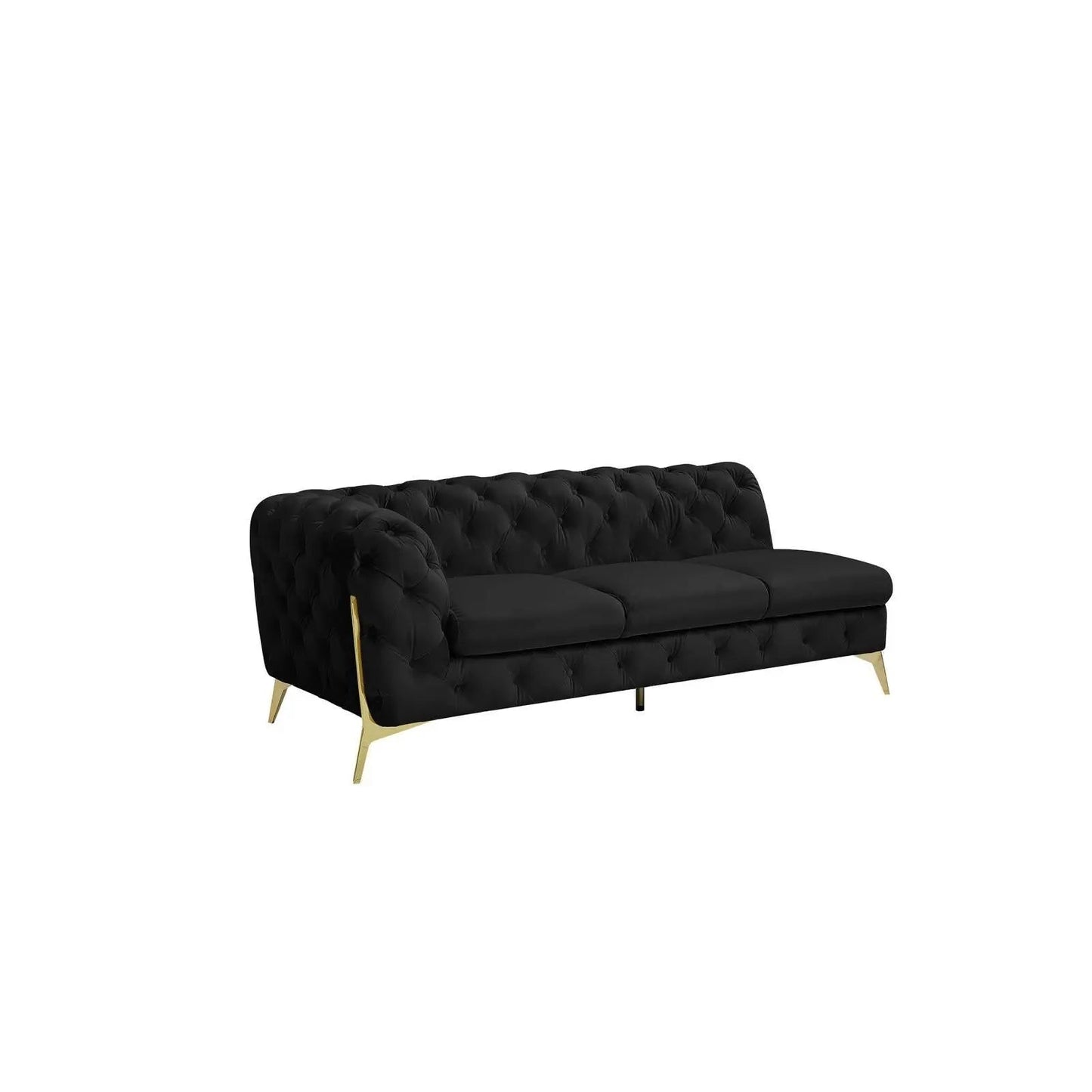 Regina LAF Sofa Chaise Sectional – Gold Base Edition