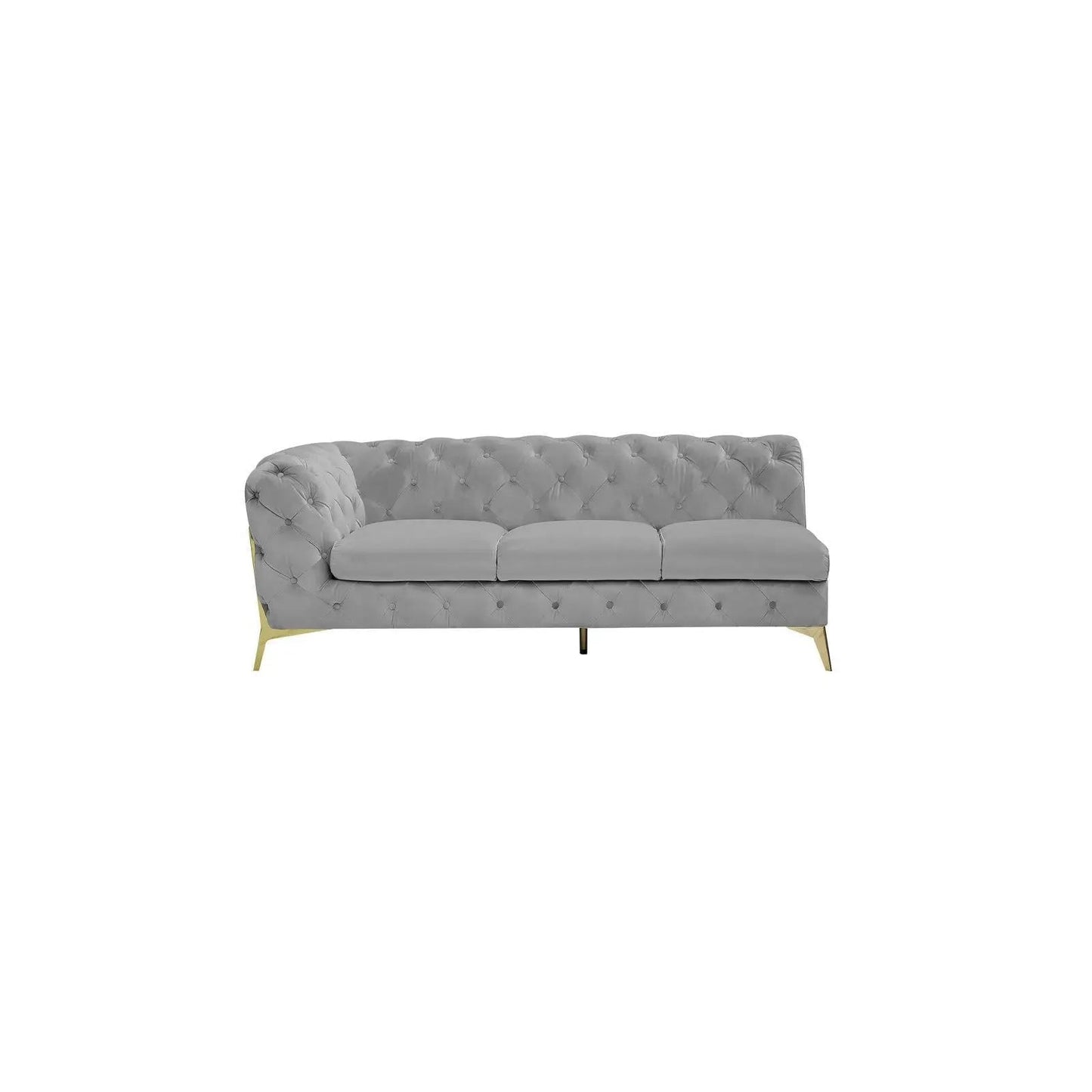 Regina LAF Sofa Chaise Sectional – Gold Base Edition