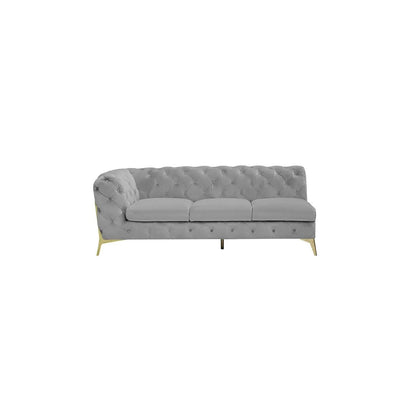 Regina LAF Sofa Chaise Sectional – Gold Base Edition