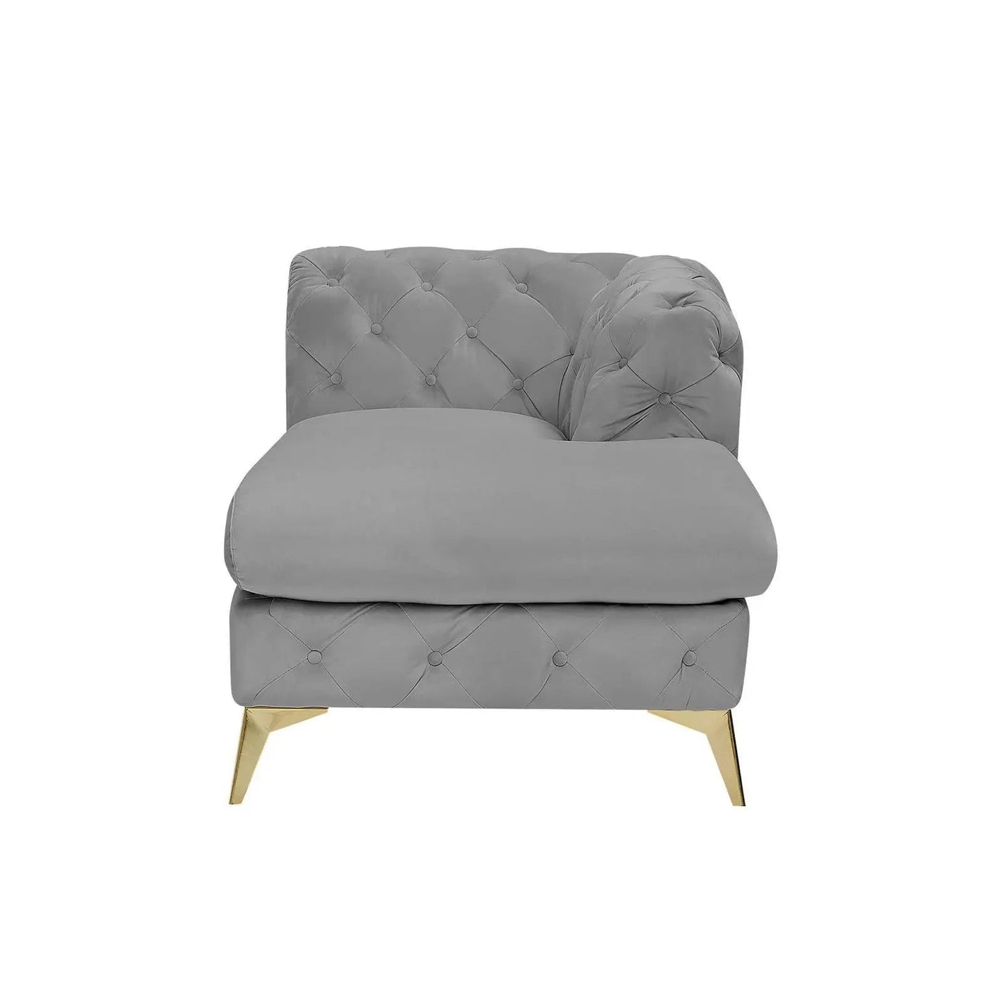 Regina LAF Sofa Chaise Sectional – Gold Base Edition