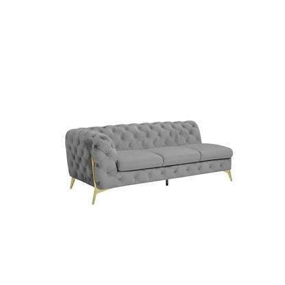 Regina LAF Sofa Chaise Sectional – Gold Base Edition