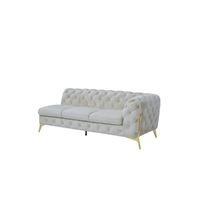 Regina RAF Sofa Chaise Sectional | Gold Finish