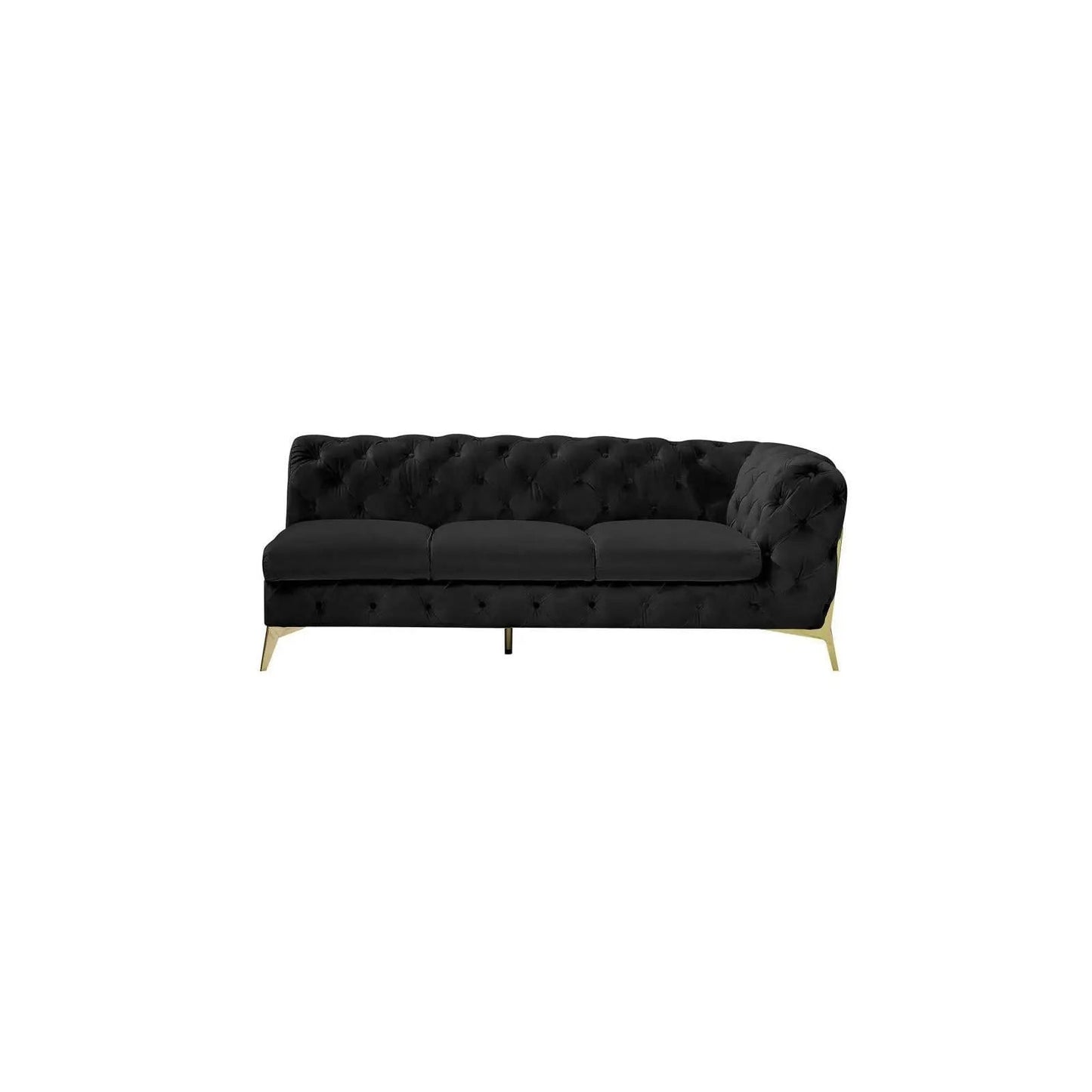 Regina RAF Sofa Chaise Sectional | Gold Finish