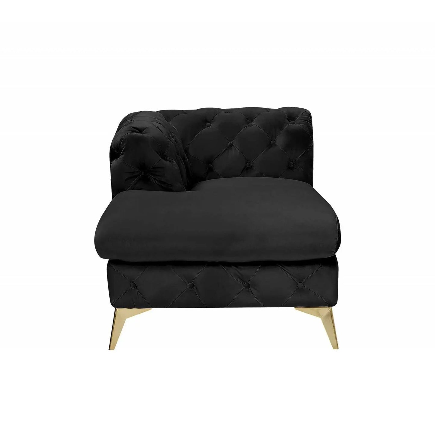 Regina RAF Sofa Chaise Sectional | Gold Finish