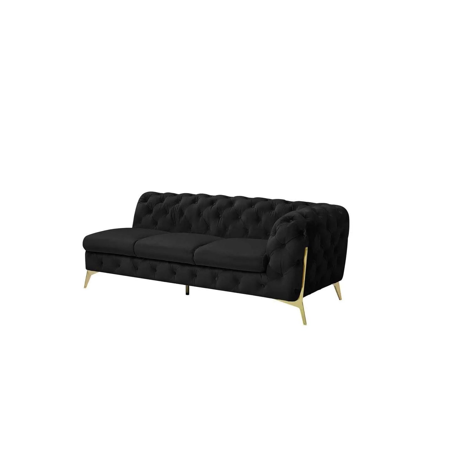 Regina RAF Sofa Chaise Sectional | Gold Finish