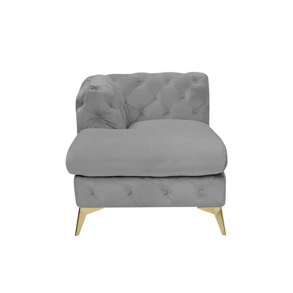 Regina RAF Sofa Chaise Sectional | Gold Finish