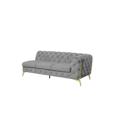 Regina RAF Sofa Chaise Sectional | Gold Finish
