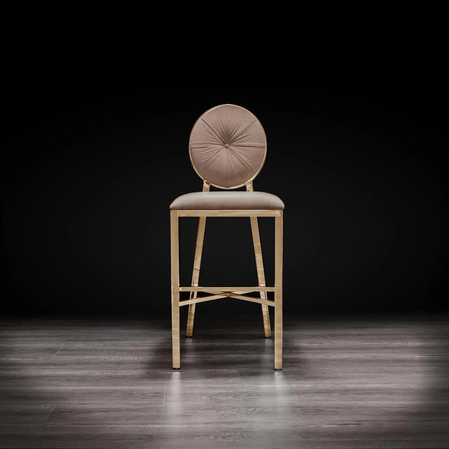 Regina Counter Stool – Rose Gold Accent