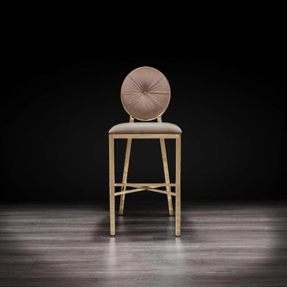 Regina Counter Stool – Rose Gold Accent
