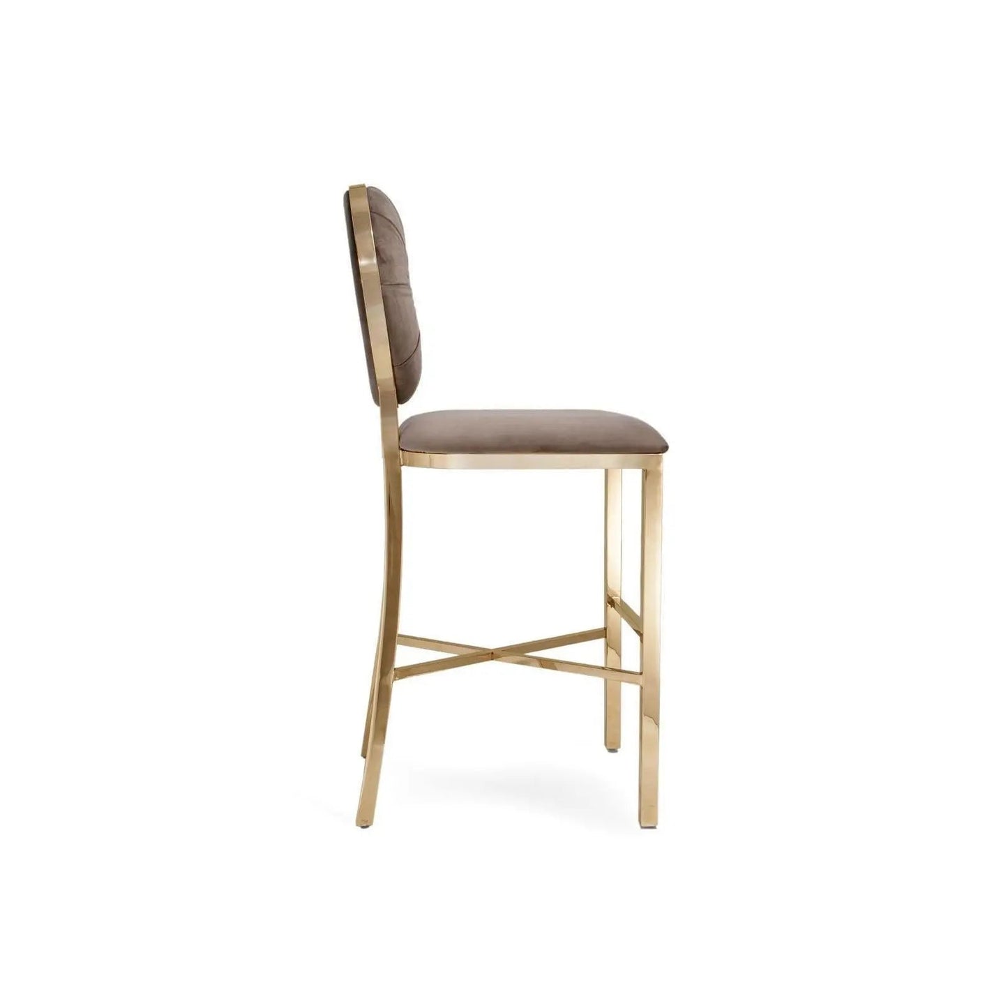 Regina Counter Stool – Rose Gold Accent