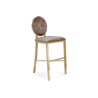 Regina Counter Stool – Rose Gold Accent