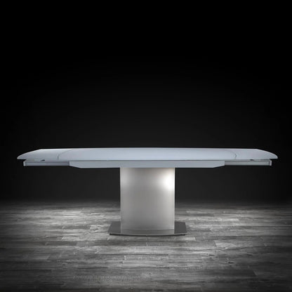 Romeo Extendable Dining Table – Modern Matte Grey