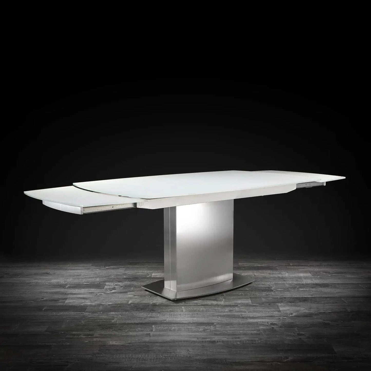 Romeo Matte White Extendable Dining Table