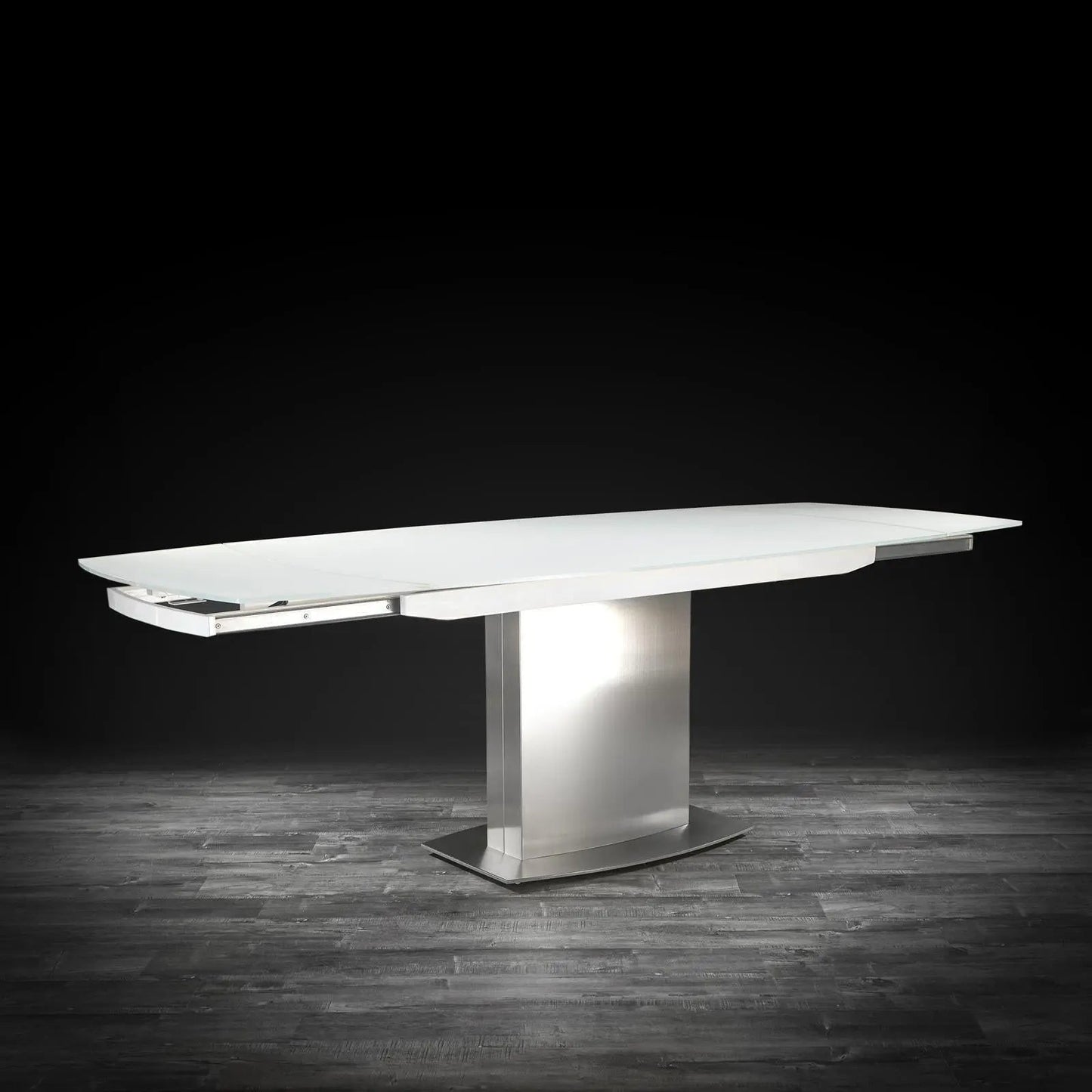 Romeo Matte White Extendable Dining Table